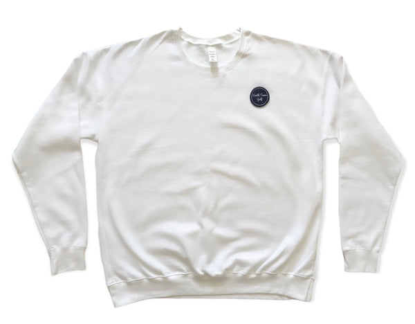 2.0 Front Nine Sweater - White/Navy Patch