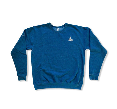 Front Nine Sweater - Heather Blue