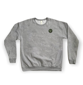 2.0 Front Nine Sweater - Gray/Hunter Green Patch