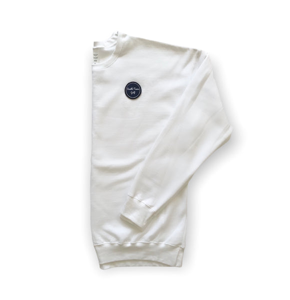 2.0 Front Nine Sweater - White/Navy Patch