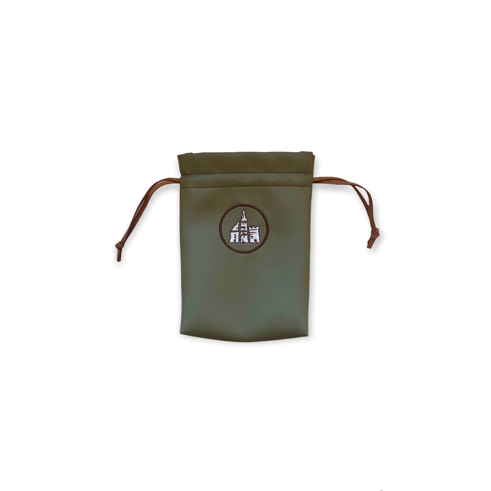 Olive Leather Valuables Pouch